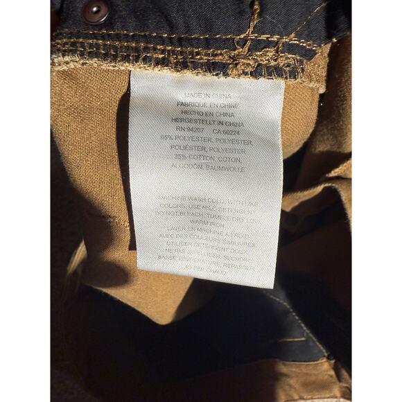 Caterpillar CAT Men’s Work Pants 34x32 Brown Canvas Utility Carpenter Straight - Picture 8 of 8